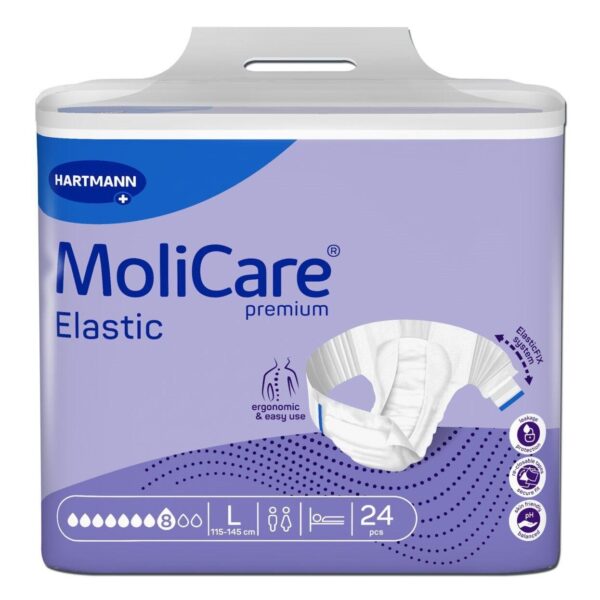 MoliCare Premium Elastic 8 Drops L 24 pieces