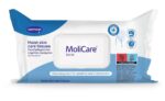 MoliCare Moist Skin Care Tissues 50 Pieces – Gentle No-Water Skin Cleansing & Moisturizing Wipes