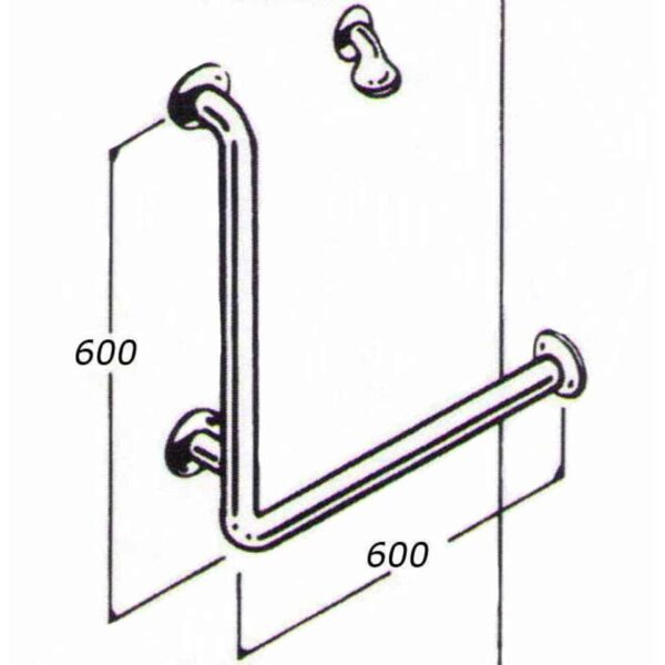 Bath/Shower Rail: Type 017A: Concealed Flanges