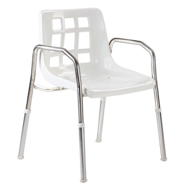 Shower Chair: Stainless Steel with Arms