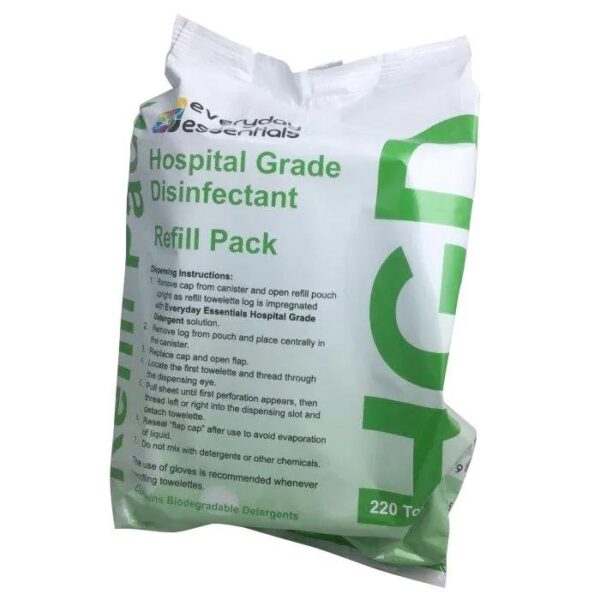 Everyday Essentials HGD Hospital Grade Disinfectant Wipes, Refill/220 wipes