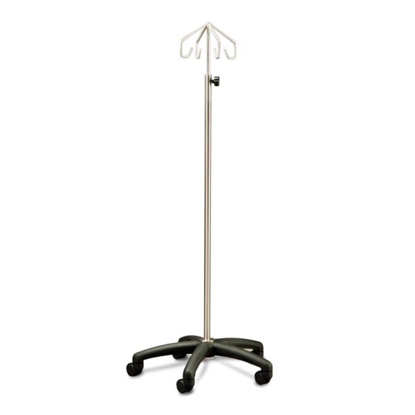 IV Stand Mobile with Nylon Base, 4 Hook