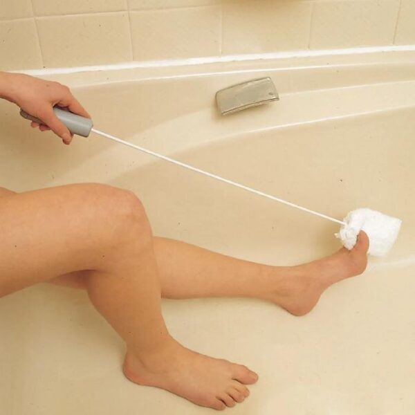Homecraft Long Handled Toe Washer, with 2 Pads