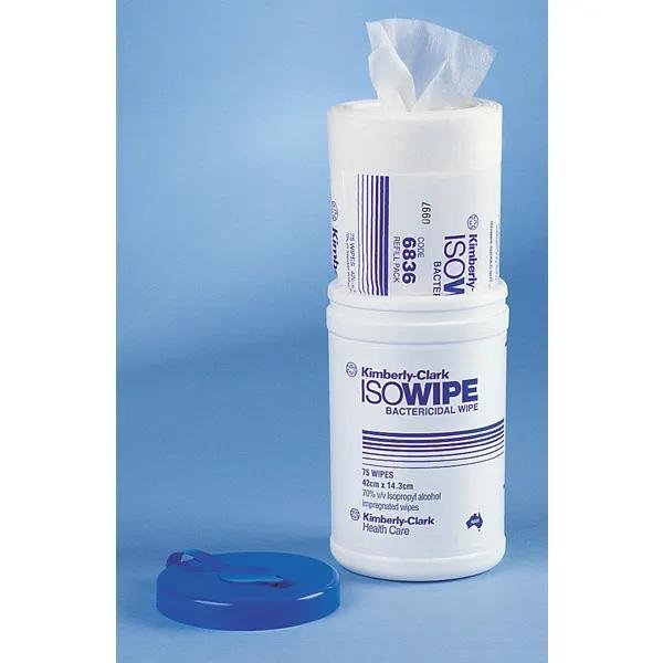 Halyard Isowipe Bactericidal Wipes, Refill Pack