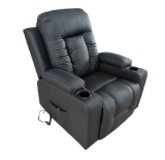 Remote Control Standing Recliner Massage Chair With Heating And Storage Option-New York