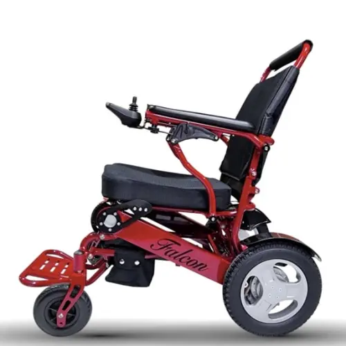 Falcon: Light Folding Electric Wheelchair with Adjustable Backrest