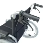 Light Foldable Manual Wheelchair With Attendant Brakes And Adjustable Leg Rest-Premium-Carer-Wheelchair