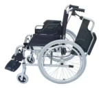 Light Foldable Manual Wheelchair With Attendant Brakes And Adjustable Leg Rest-Premium-Carer-Wheelchair