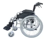 Light Foldable Manual Wheelchair With Attendant Brakes And Adjustable Leg Rest-Premium-Carer-Wheelchair