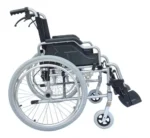 Light Foldable Manual Wheelchair With Attendant Brakes And Adjustable Leg Rest-Premium-Carer-Wheelchair