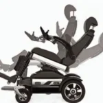 Vertical Lift Assist Standing Electric Wheel chair With Adjustable Seat And Backrest Rotation