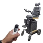 Vertical Lift Assist Standing Electric Wheel chair With Adjustable Seat And Backrest Rotation