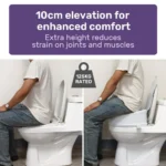 Equipmed 10cm Raised Toilet Seat dubbo nsw