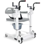 Equipmed 4-in-1 Manual Patient Lift – Safe Patient Transfer Lift for Home