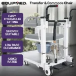 Equipmed 4-in-1 Manual Patient Lift – Safe Patient Transfer Lift for Home sydney aus