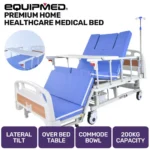 Equipmed 7 Function Manual Medical Bed dubbo
