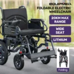 Equipmed PowerCruise DualSmart Foldable Electric Wheelchair aus
