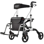 Equipmed SmartRoller 2-in-1 Rollator Wheelchair