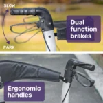 Equipmed SmartRoller 2-in-1 Rollator Wheelchair nsw australia