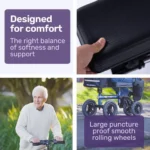 Equipmed Easy-Roller Plus 10" Knee Scooter for Injury Recovery – Medical Knee Walker Mobility Aid - Image 7