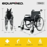 Comfortline 24 Extra-wide Foldable Wheelchair - Image 2
