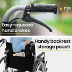 Comfortline 24 Extra-wide Foldable Wheelchair - Image 4