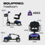 FreeRoam Mid-Sized Foldable Mobility Scooter - Image 2